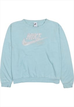 Vintage 90's Nike Sweatshirt Spellout Center Middle Swoosh