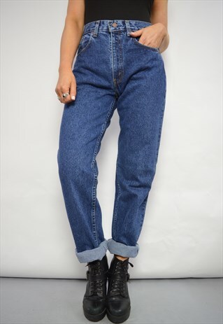 VINTAGE 90S LEVI'S 503 DEADSTOCK BLUE WASH HIGH WAIST JEANS