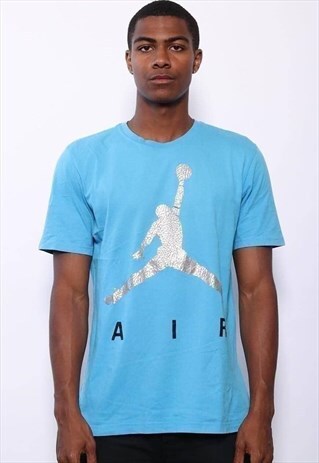 light blue jordan shirt