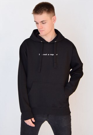 BLACK I'M NOT A RAPPER HOODIE