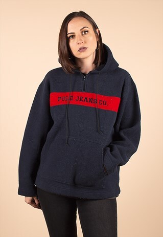 VINTAGE POLO RALPH LAUREN 1/4 ZIP FLEECE /R30039
