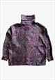 VINTAGE 80S WOMEN'S BRAMANTE PAISLEY PRINT SHIRT