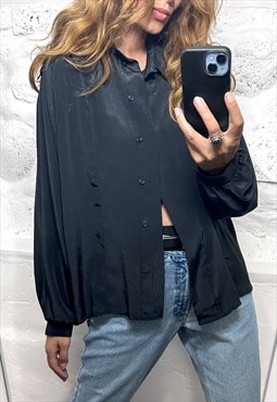 Elegant Classy Black Shirt - Large 