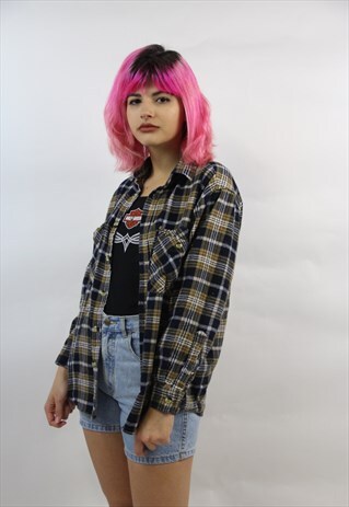 VINTAGE 90'S CHECK FLANNEL SHIRT