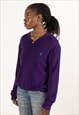 VINTAGE RALPH LAUREN V-NECK JUMPER WOMEN'S PURPLE