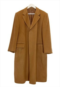 Yves Saint Laurent vintage 90s wool brown coat Size L/50