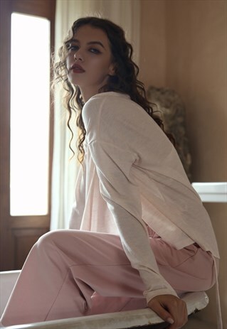 JAPANESE COTTON PAJAMA SET IN PINK