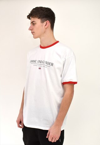 G&G UNISEX RED RINGER LTD S/S TEE