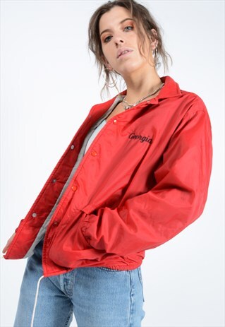 VINTAGE COACH JACKET IN RED