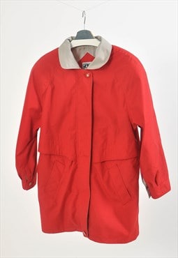 Vintage 90s parka jacket in red 