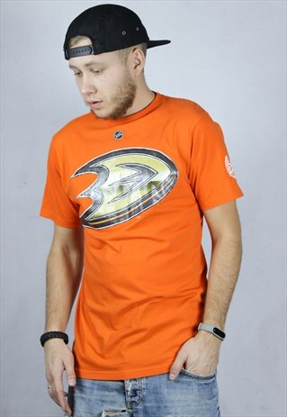 REEBOK NHL JERSEY ANAHEIM DUCKS RYAN GETZLAF LOGO T-SHIRT