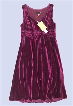 Purple Dress Women UK14 Sleeveless Maxi Long Length