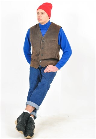 VINTAGE 90''S SUEDE LEATHER VEST