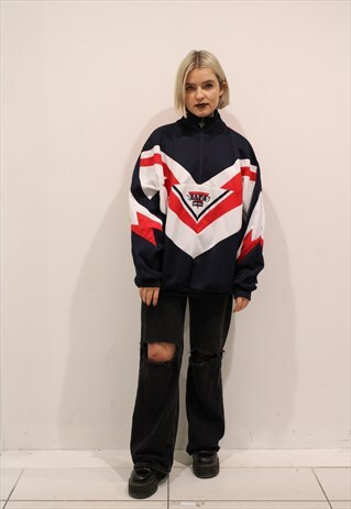 STRIPED JAKO SPORT 1/4 ZIP PULLOVER