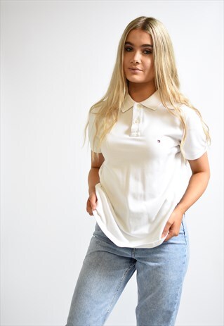 VINTAGE TOMMY HILFIGER WHITE POLO SHIRT