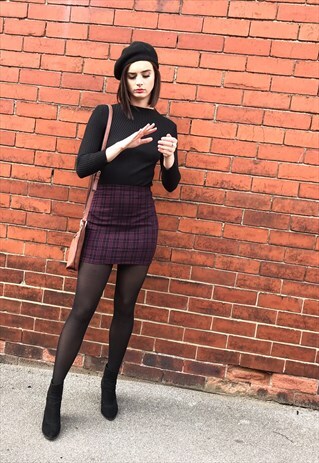 TARTAN MINI SKIRT