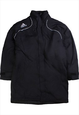 Vintage  Adidas Puffer Jacket Full Zip Up Black Small