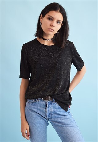 90'S RETRO FESTIVAL JAZZY SHIMMER GRUNGE PARTY TOP