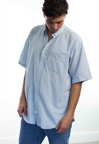 VINTAGE POLO RALPH LAUREN LOGO SHIRT 90S XL 8.1