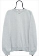 Vintage Nike 90s Centre Swoosh Grey Sweatshirt Womens