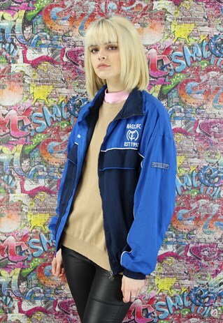 VINTAGE 90S SHELL JACKET/WINDBREAKER. UNISEX SPORTSWEAR.