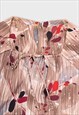PRINTED BLOUSE WITH CHIFFON SLEEVES