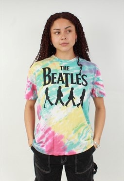 "Vintage the beatless tie dye multicolour graphic t shirt