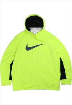 Vintage  Nike Hoodie Pullover Hooded Yellow XLarge