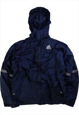 Vintage 90's Adidas Windbreaker Jacket Hooded Full Zip Up