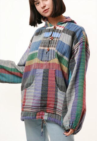 80S VINTAGE BAJA LEIGHTWEIGHT MULTICOLOR JUMPER 1018
