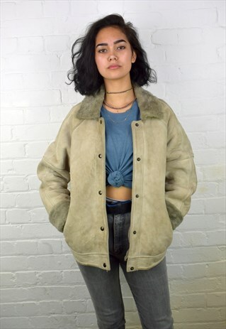 VINTAGE 90'S SHEARLING COAT