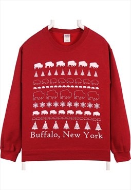 Vintage 90's Gildan Sweatshirt Buffalo, New York Crewneck