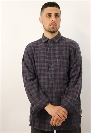 VINTAGE FLANNEL THICK SHIRT