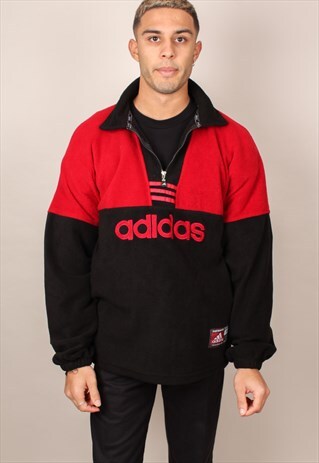VINTAGE ADIDAS 3/4 ZIP FLEECE ASM1990