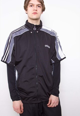 VINTAGE 90S ADIDAS SHORT SLEEVE JACKET ID:1464