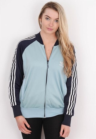 VINTAGE EMBROIDERED ADIDAS TRACK JACKET
