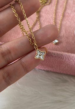 Authentic Louis Vuitton Blooming Pendant- Reworked Necklace