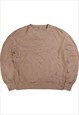 Vintage  Uniqlo Sweatshirt Crewneck Tan Brown Large