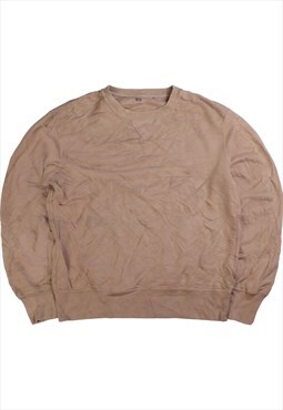 Vintage  Uniqlo Sweatshirt Crewneck Tan Brown Large