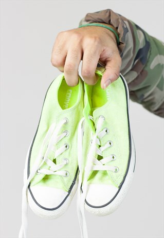 VINTAGE CONVERSE GREEN TRAINERS
