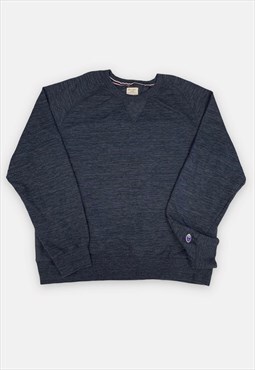Vintage Champion embroidered navy blue sweatshirt size XXL