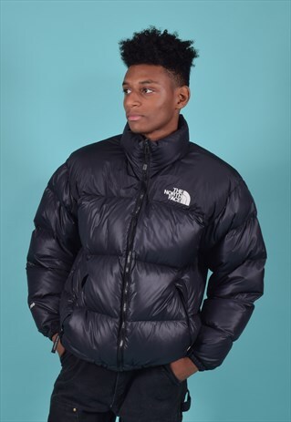 VINTAGE THE NORTH FACE BLACK PUFFA STYLE JACKET