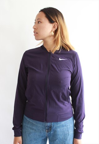 PURPLE NIKE LIGHT RUNNING BOMBER JACKET