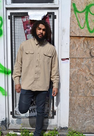 WRANGLER BROWN LONG SLEEVE XL SHIRT