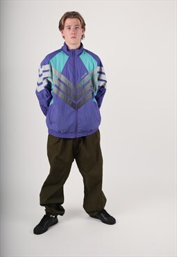 Y2K 00s Adidas shell suit track top windbreaker jacket 