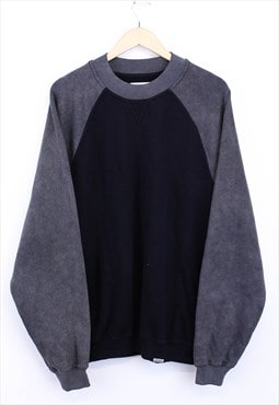 Vintage Represent Sweatshirt Grey Black Colour Block 90s
