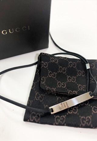 WOMENS 90S 2000S GUCCI NECKLACE CHOKER CHAIN 925 SILVER