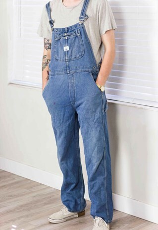 VINTAGE LEE DUNGAREES DENIM LOGO 90S L 30.4