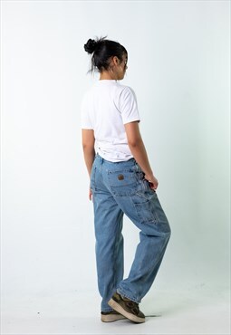 Blue Denim 90s Carhartt  Cargo Skater Trousers Pants