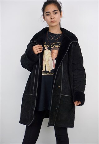VINTAGE 90'S SHEARLING COAT